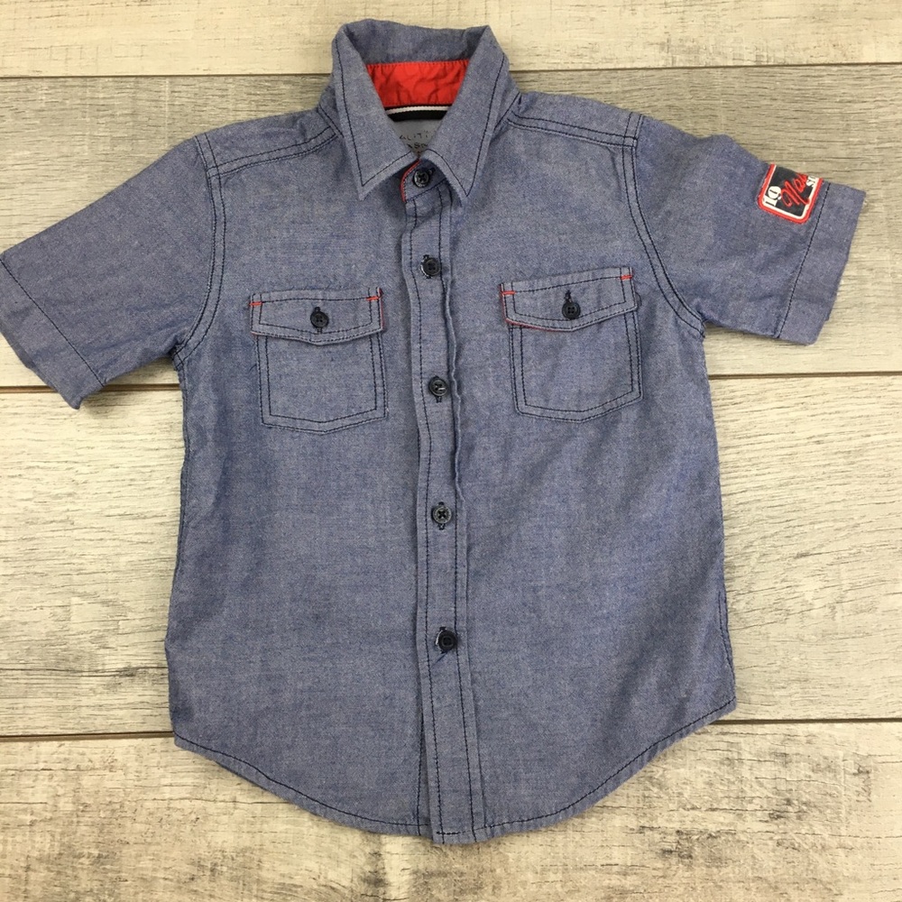 ⚡️3/$12! NAUTICA BOYS BUTTON DOWN - XS (4)